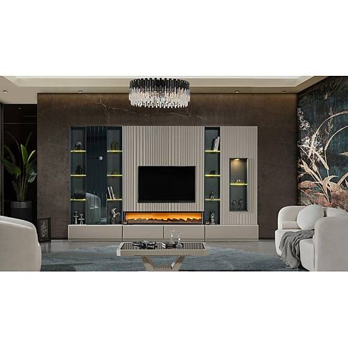 Evora TV Unit with Fireplace