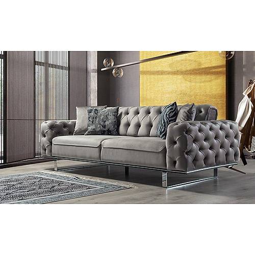 Lila Metal Leg Sofa Set