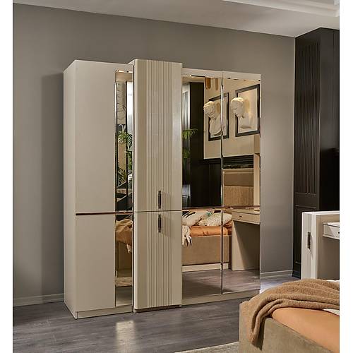 Crea Wardrobe - 4 Door