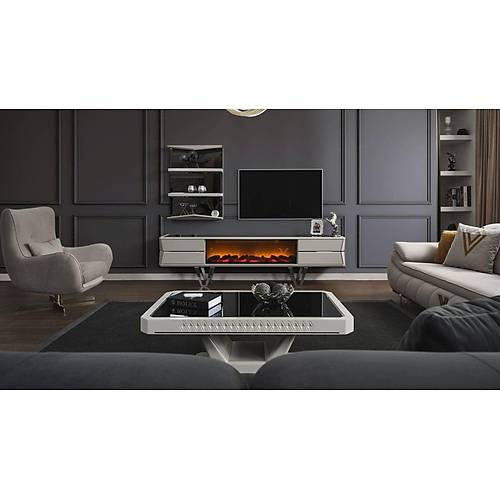 Velar TV Unit with Fireplace