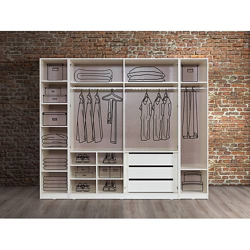 Bella Lux Wardrobe -6 Door