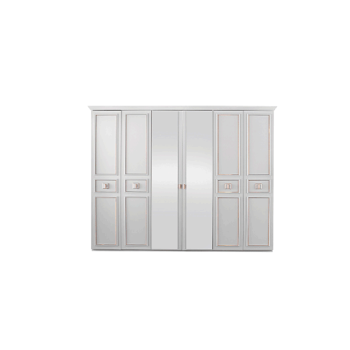 Vilza Wardrobe - 6 Doors