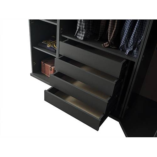Aura 2 Door Wardrobe with Drawer