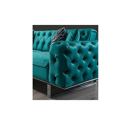 Lila Metal Leg Sofa Set