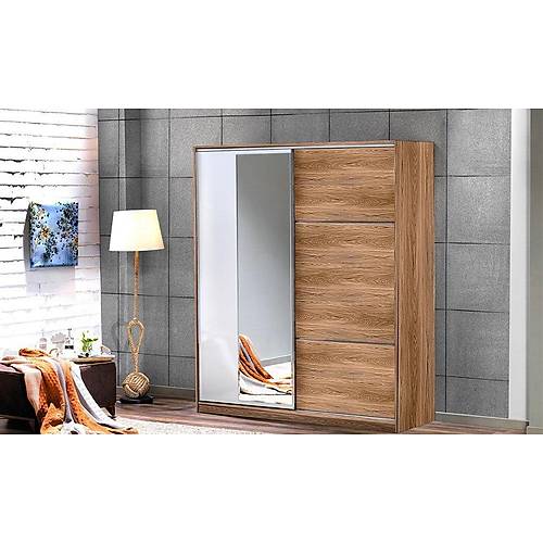 Azra Sliding Wardrobe Walnut 180 cm