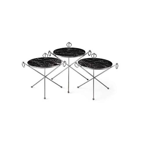 K�peli Metal Zigon Sehpa