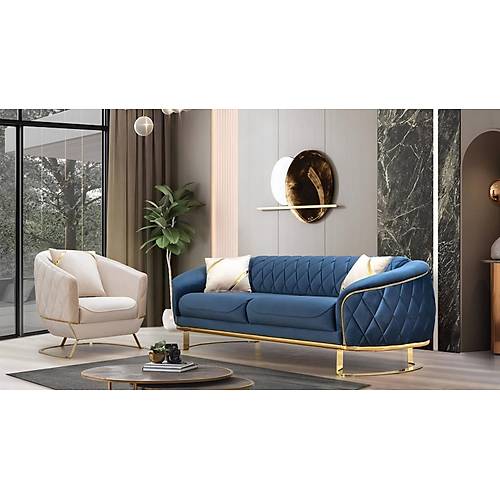 Oscar Gold Sofa Set