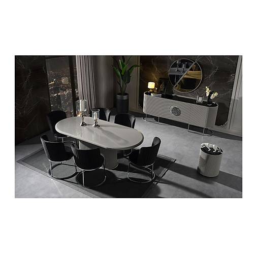 Gucci Lux Dining Room Grey