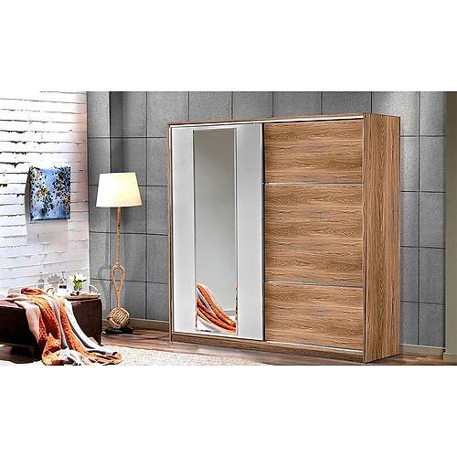 Azra 220 S�rg�l� Dolap Kaman Ceviz