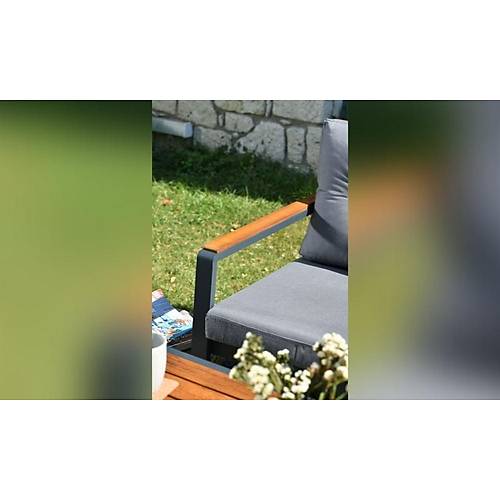 Dominic Aluminum Seating Set (2-1-1 Coffee Table)