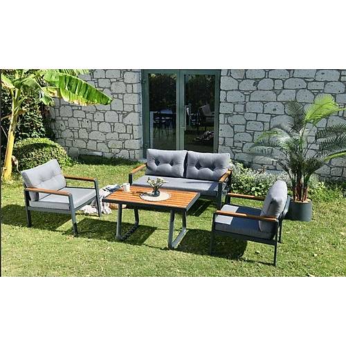 Dominic Aluminum Seating Set (2-1-1 Coffee Table)