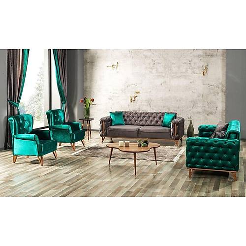 Hanedan Chester Triple Sofa