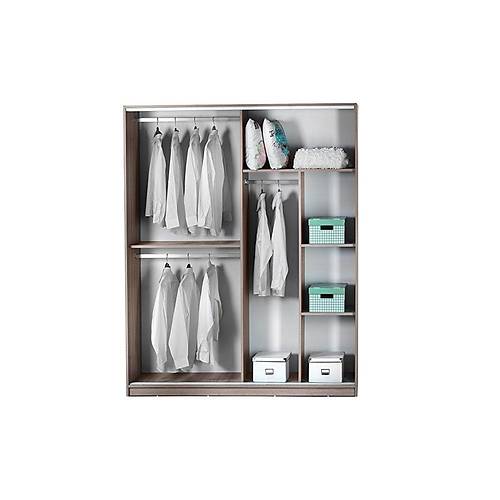 Azra Sliding Wardrobe Walnut 160 cm