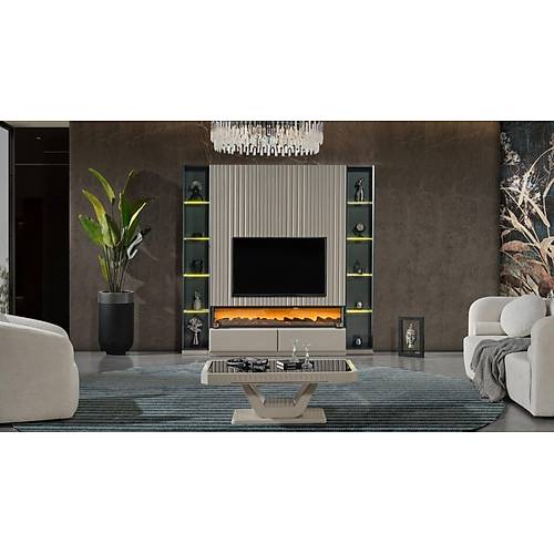 Evora TV Unit with Fireplace