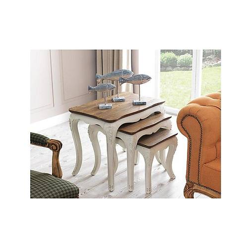 Vintage Country Zigon Sehpa 3 l�