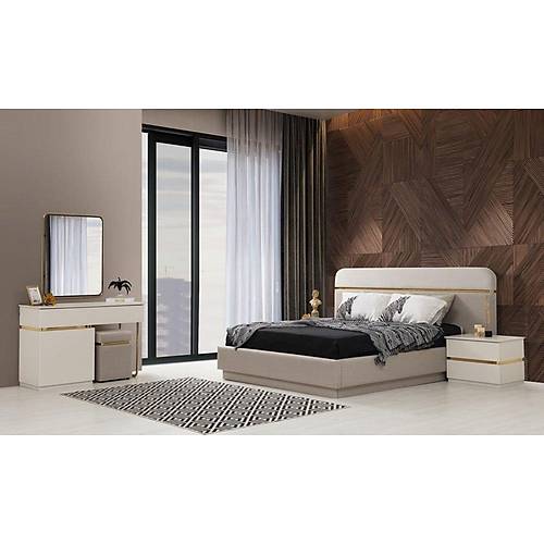 Gloria Plus Bedstead with Base Cream