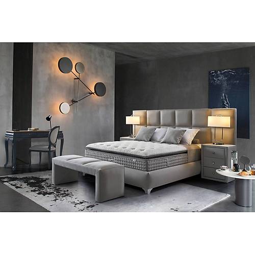 Naomi  Plane Bed Set / Nova Base & Long Headboard