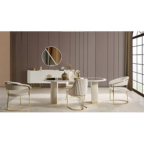 Gucci Lux Ultra Dining Room Ecru