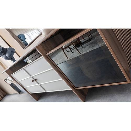 Latte Console and Mirror