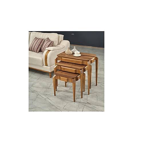 Retro Nesting Table Walnut 3007