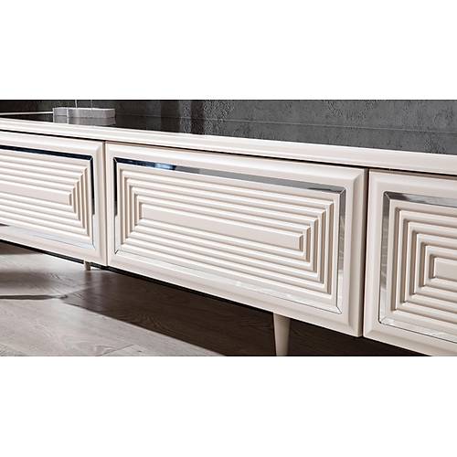 Safir TV Unit Silver