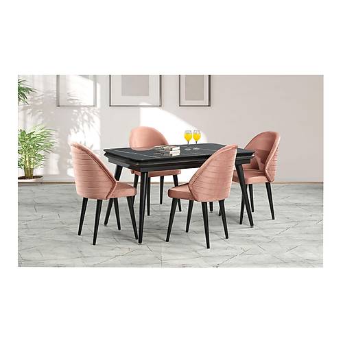 Stil 8040 Table Raw Chair Set