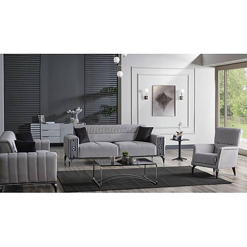 G�ksu Triple Sofa
