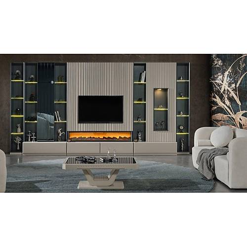 Evora TV Unit with Fireplace