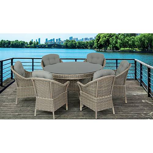 Nova 140 cm Round Garden Set