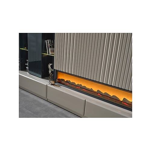 Evora Small TV Unit with Fireplace