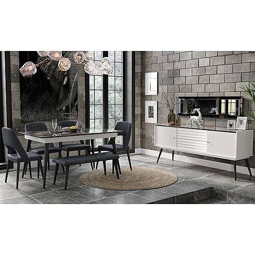 Corsa Dining Room White