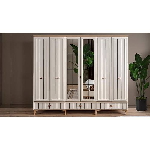 Bella Wardrobe - 6 Doors