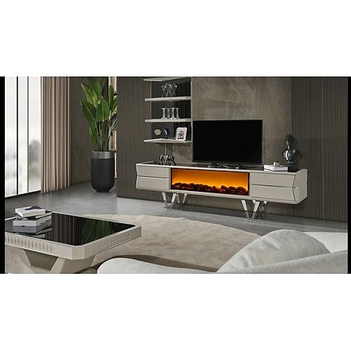 Velar TV Unit with Fireplace