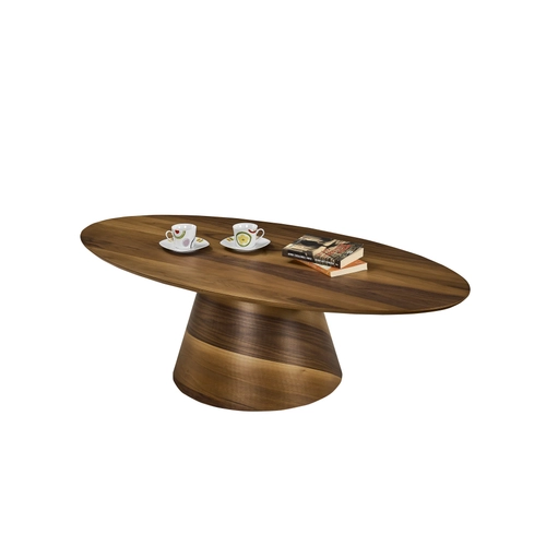 Poli Elips Coffee Table Walnut 2167