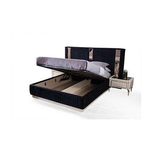 Safir Bedstead with Base Gold