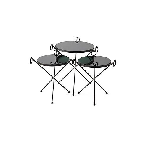 K�peli Metal Zigon Sehpa