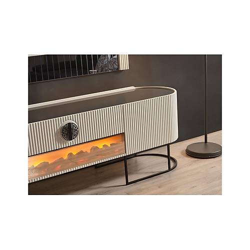 Gucci Lux TV Unit - Ecru & Black