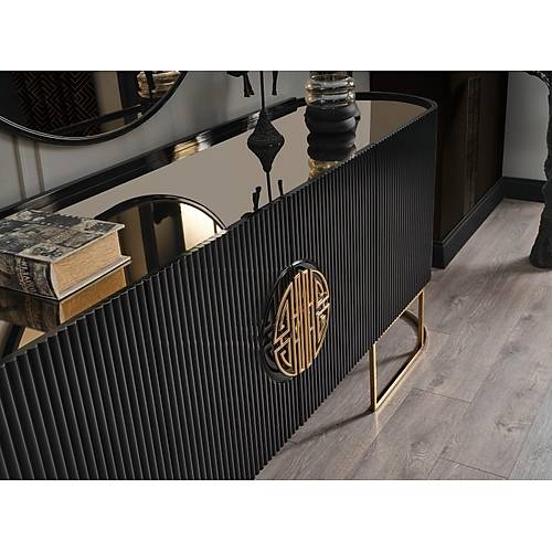 Gucci Lux Black Console and Mirror