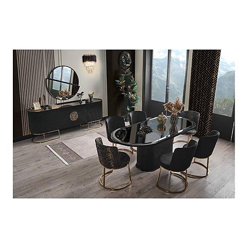 Gucci Lux Dining Room Black