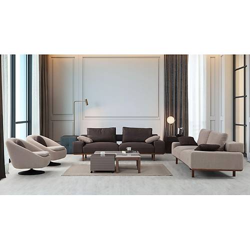 Atlas Sofa Set- Wooden Leg