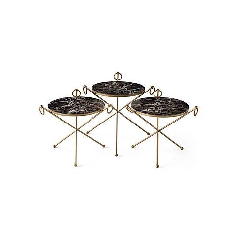 K�peli Metal Zigon Sehpa