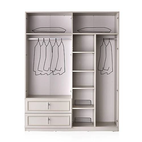 Mabel Wardrobe - 4 Door