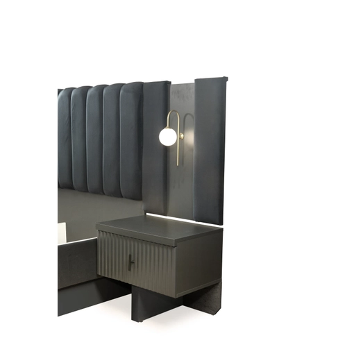 Asel Anthracite Bedroom
