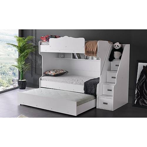 White Bunk with Stair