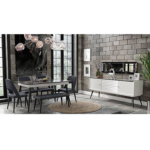 Corsa Dining Room White