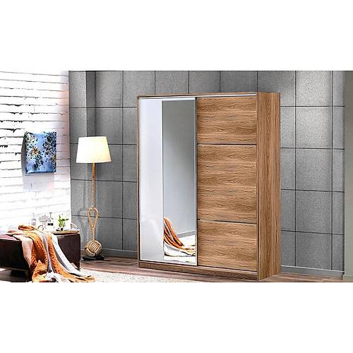 Azra 160 S�rg�l� Dolap Kaman Ceviz