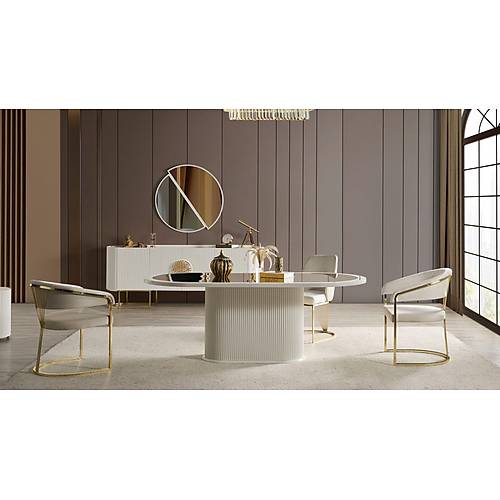 Gucci Lux Ultra Dining Room Ecru
