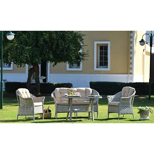 Bahama Rattan Seating Set (2+1+1 Coffee Table)