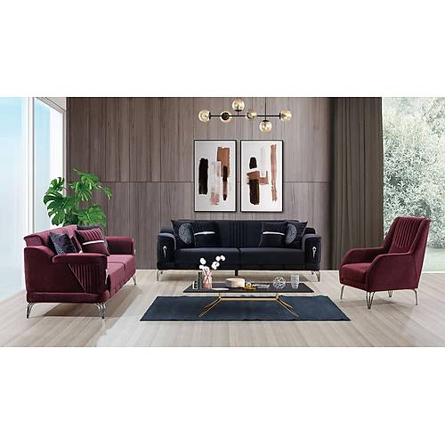 Parma Silver Sofa Set