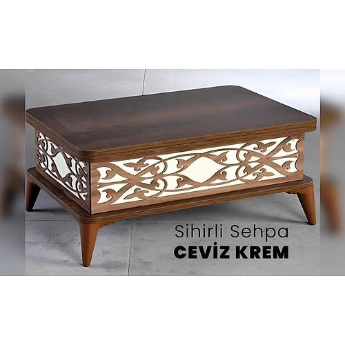Sihirli Sehpa Ceviz Krem